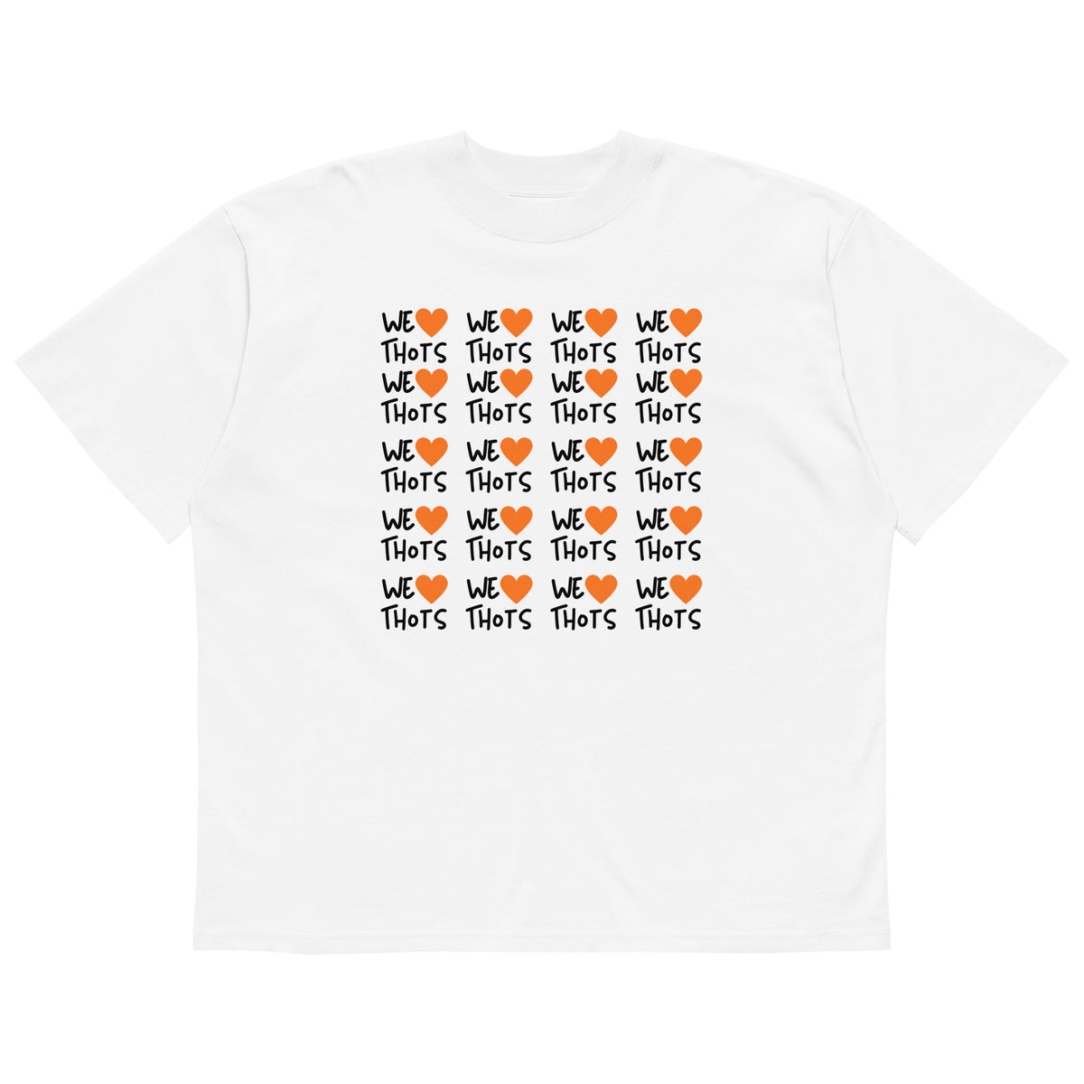 Orange heart premium tee