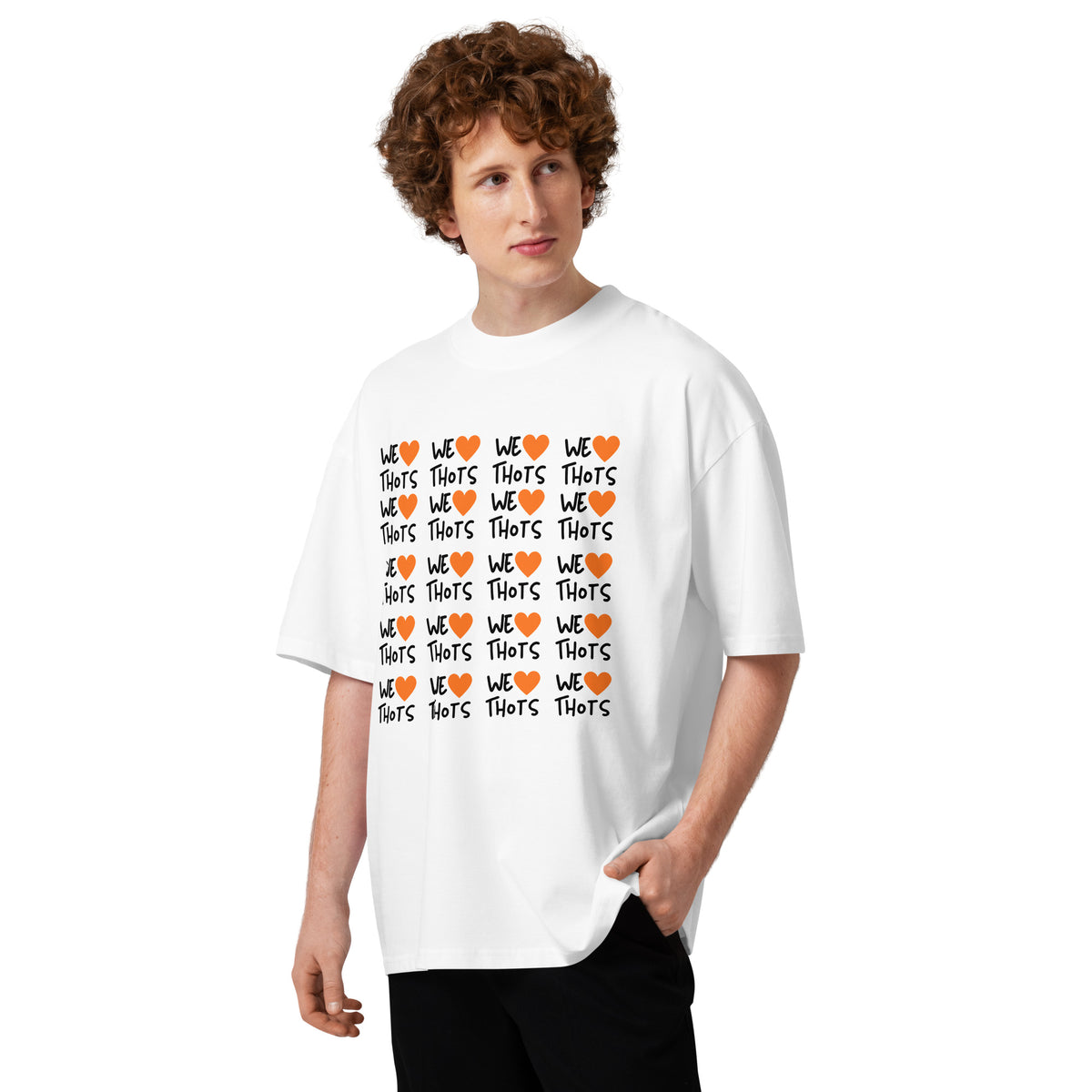 Orange heart premium tee