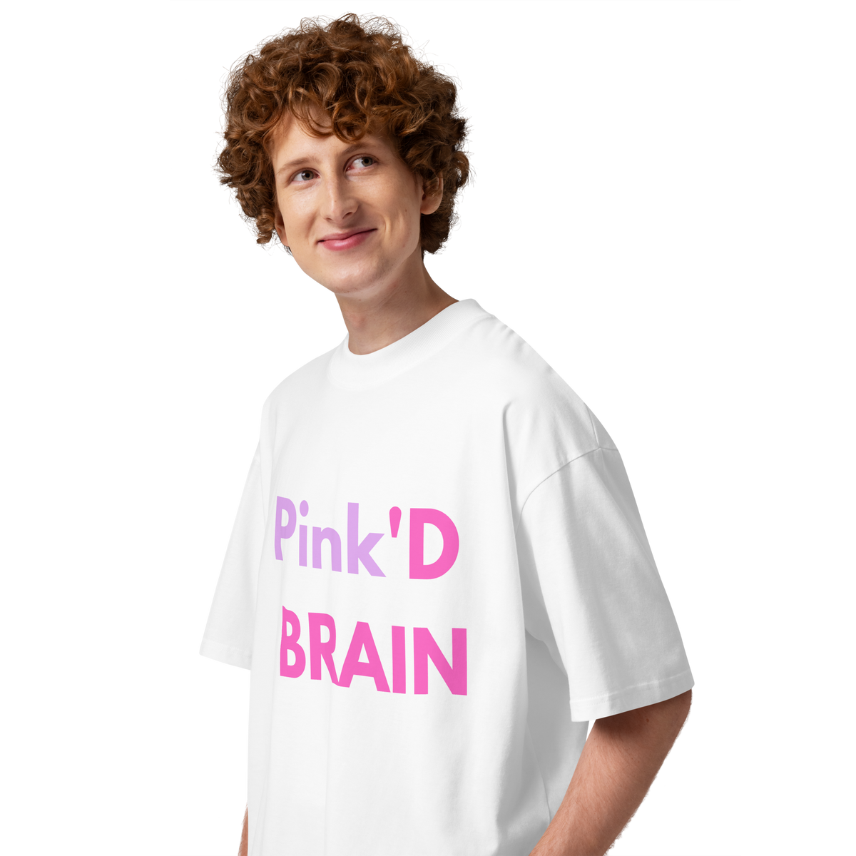 Pink'd stained brain (🍆) Love for all tee