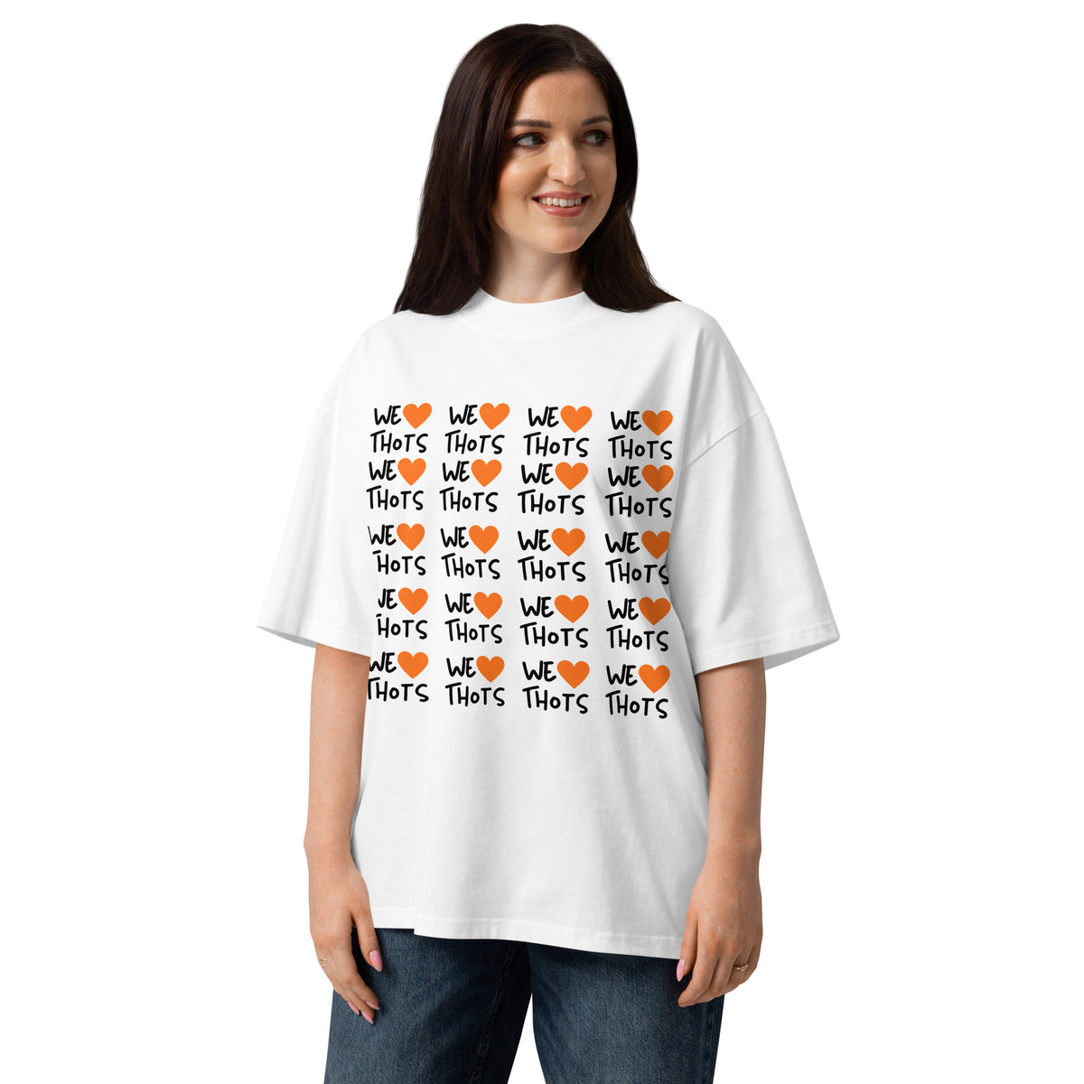 Orange heart premium tee