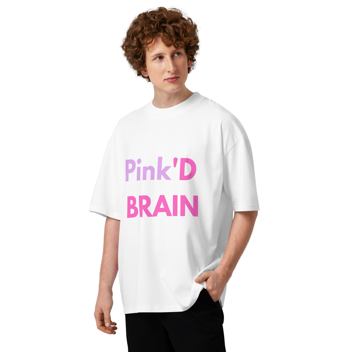 Pink'd stained brain (🍆) Love for all tee